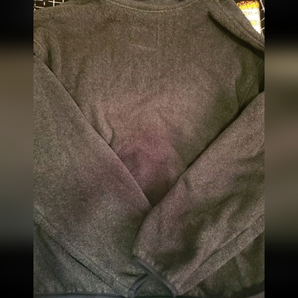 Vintage Woolrich Snap Mock Neck Charcoal Men's XL Fleece Pullover Polartec USA - Picture 11 of 14